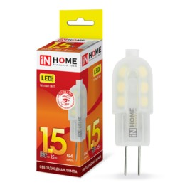 Лампа сд LED-JC-VC 1.5Вт 12В G4 3000К 95Лм IN HOME