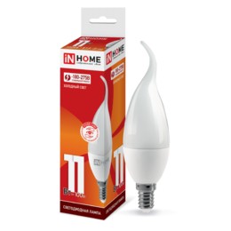 Лампа сд LED-СВЕЧА НА ВЕТРУ-VC 11Вт 230В Е14 6500К 990Лм IN HOME