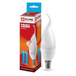 Лампа сд LED-СВЕЧА НА ВЕТРУ-VC 11Вт 230В Е14 4000К 990Лм IN HOME