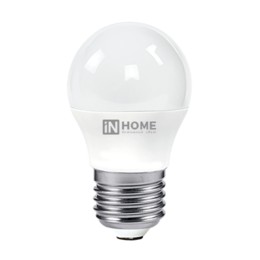 Лампа сд LED-ШАР-VC 4Вт 230В Е27 6500К 360Лм IN HOME